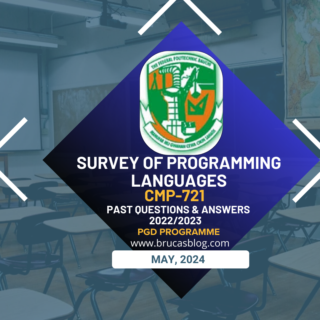 Survey of Programming Languages - CMP 721